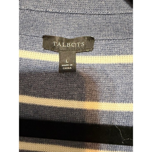 Talbots Old Money Preppy Knit Blazer Sweater Women Size L Quiet Luxury Soft Girl - Picture 5 of 7